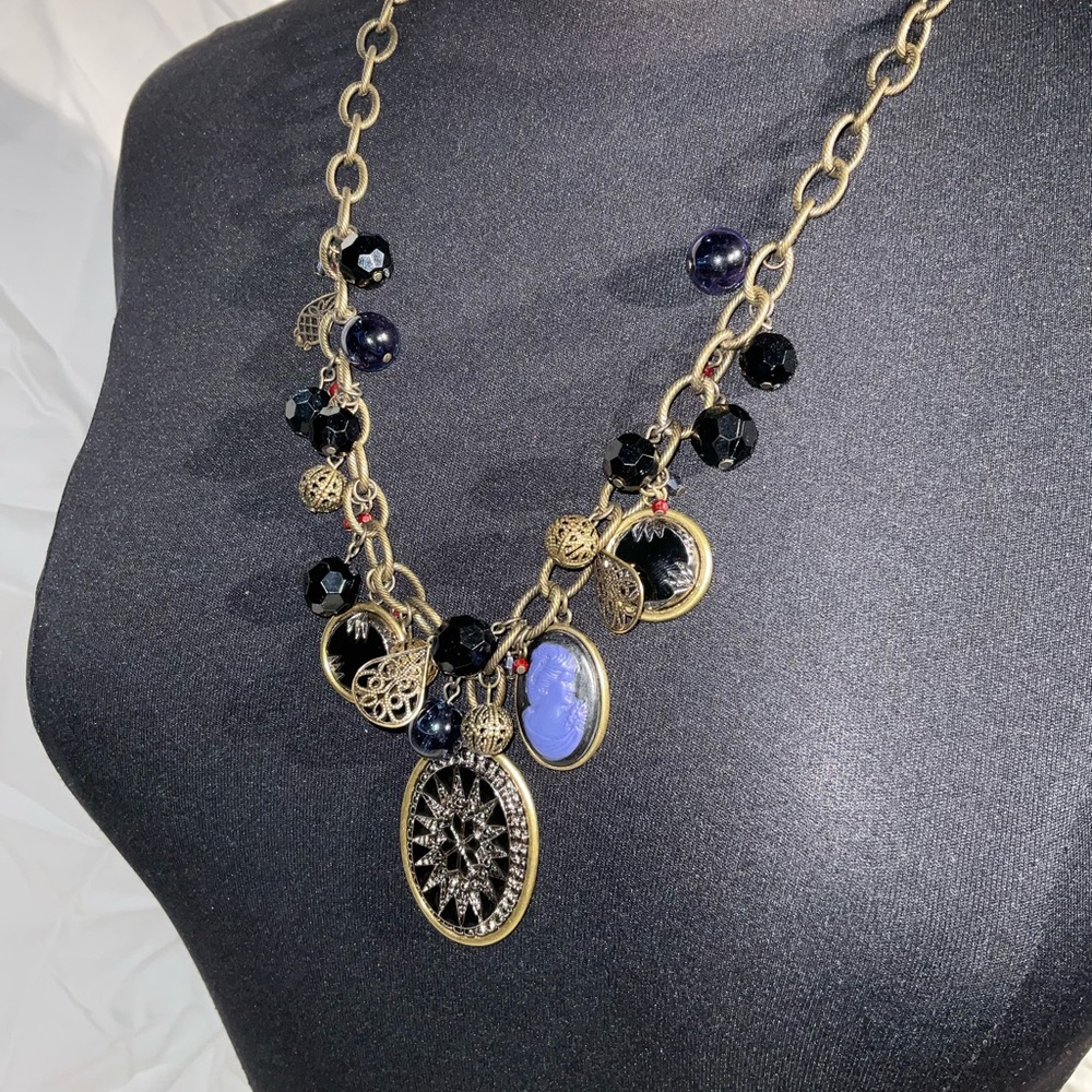 Charm long necklace